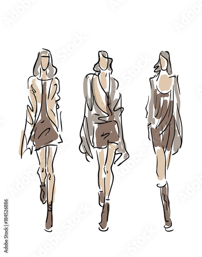      Sketched Fashion Women Models 
