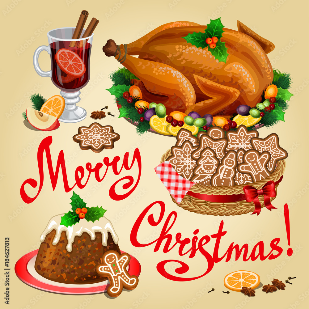 christmas-dinner-traditional-christmas-food-and-desserts-roast-turkey