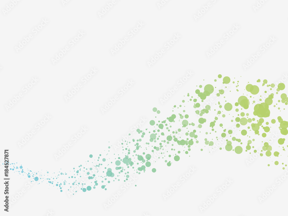 green blue dots wave background