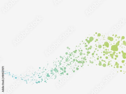 green blue dots wave background