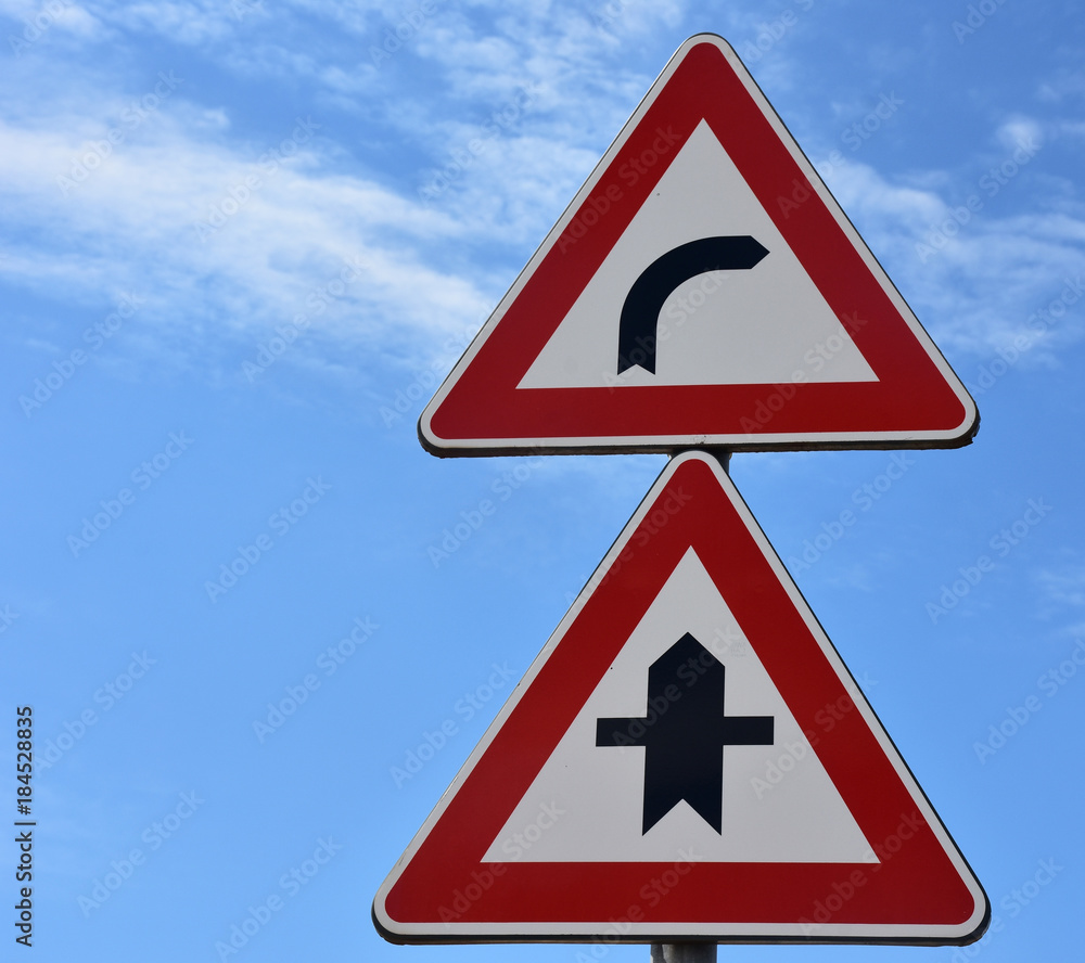 Road signs. Metal sign with Directions Road signs. Metal sign with Directions