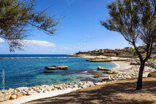 Schatten Porto Torres Wellenbrecher Strand