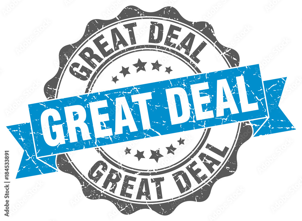 Obraz premium great deal stamp. sign. seal