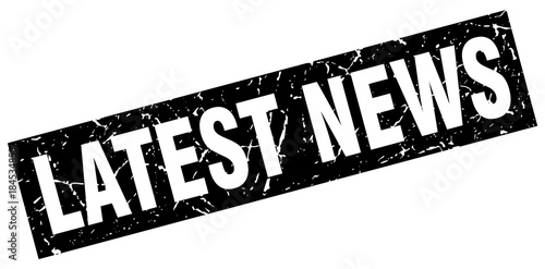 square grunge black latest news stamp