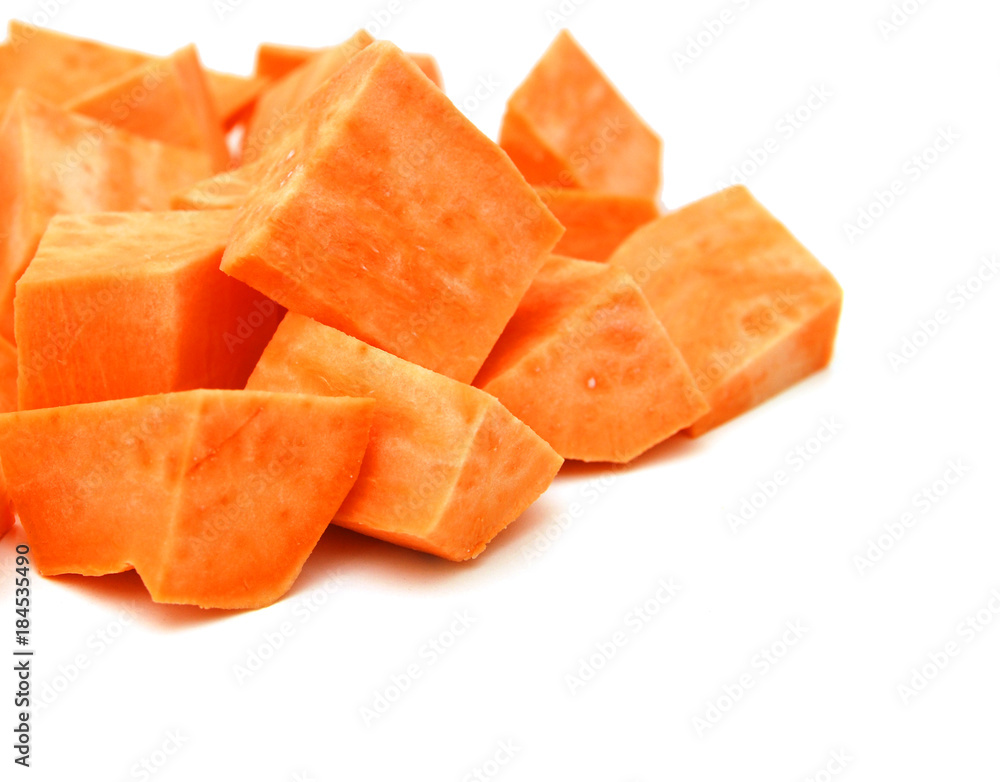 Sweet potato isolated on white background Sweet potato isolated on white background