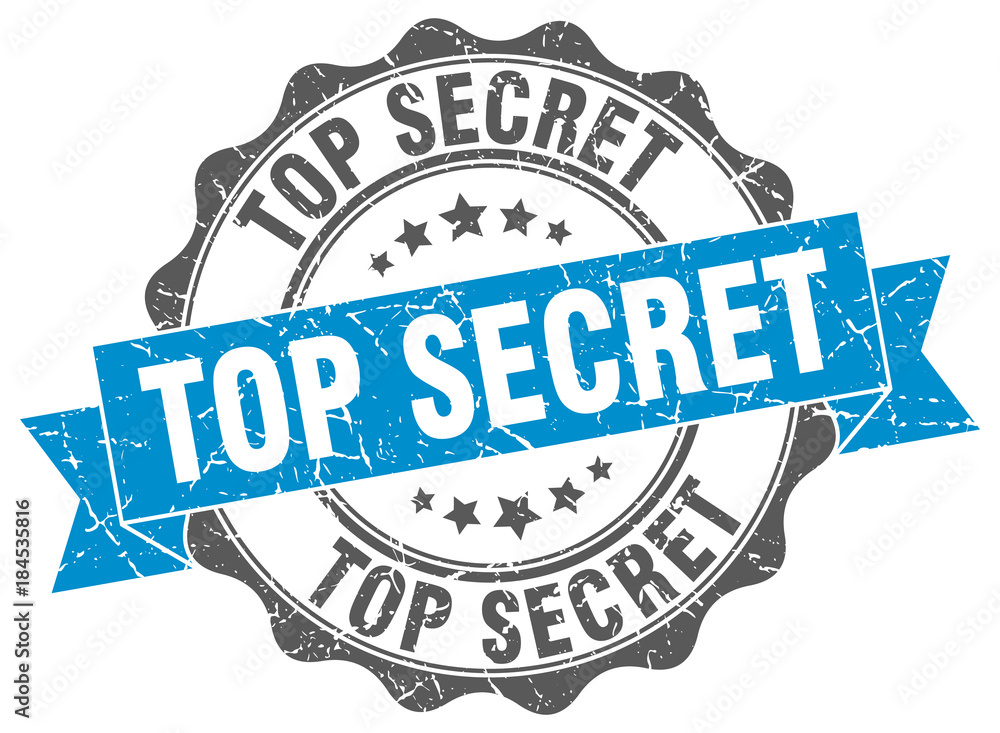 Fototapeta premium top secret stamp. sign. seal