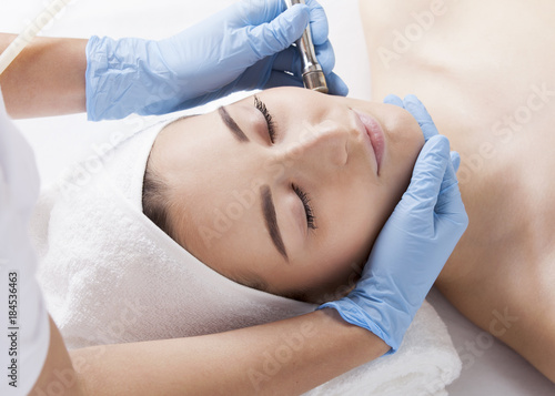 Young woman at the beauty treatment