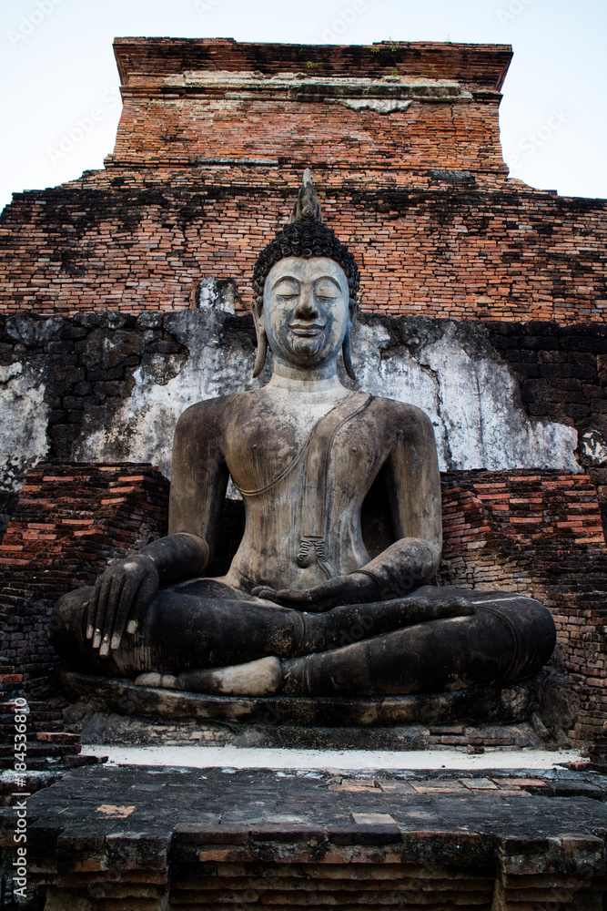 Big buddha statue at Sukhothai Historical Park Big buddha statue at Sukhothai Historical Park