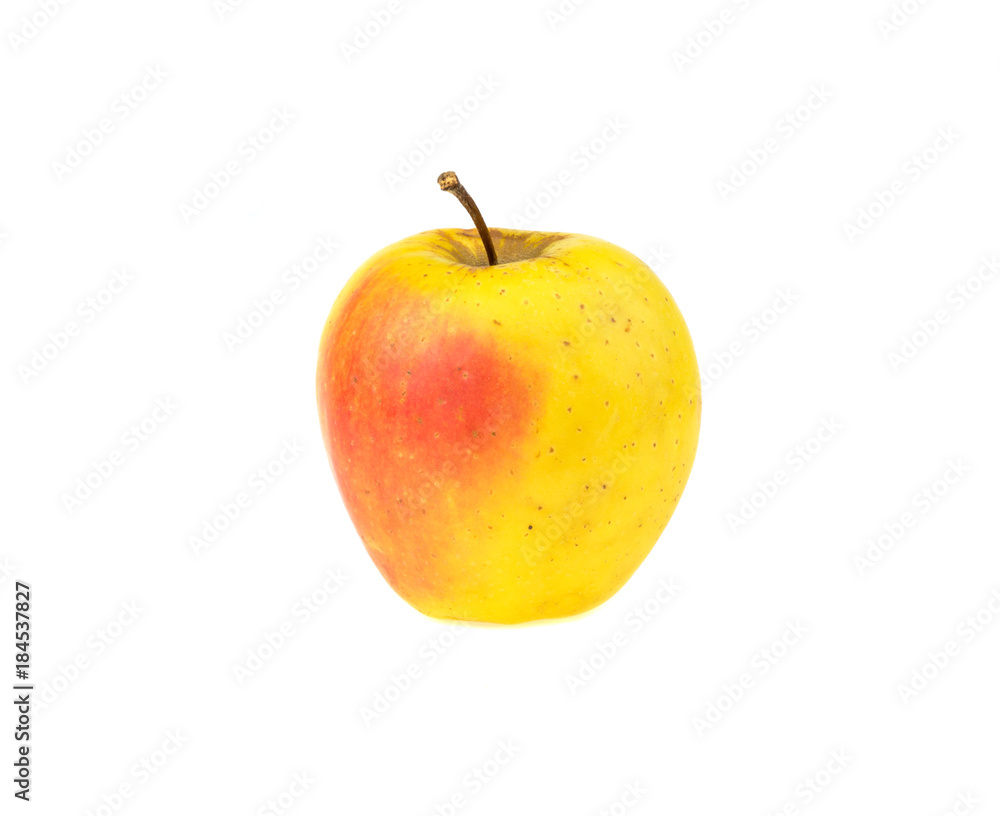yellow apple isolated on white background