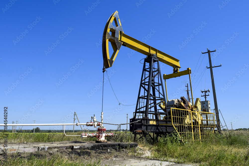 Pumping unit as the oil pump installed on a well Pumping unit as the oil pump installed on a well