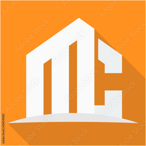icon logo for the construction business, with combination of the initials M & C