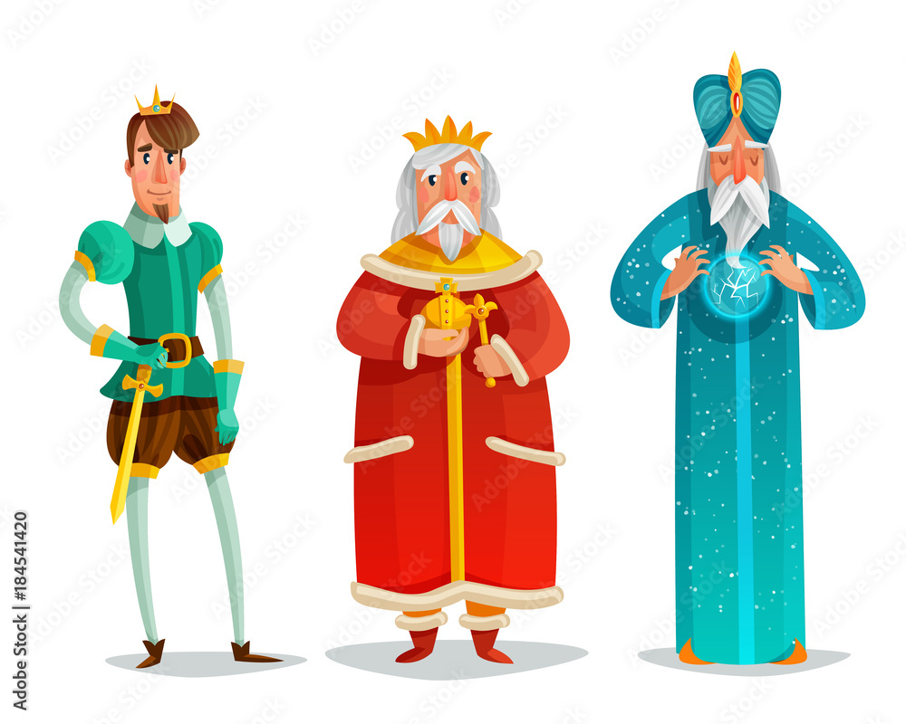 Royal Characters Cartoon Set