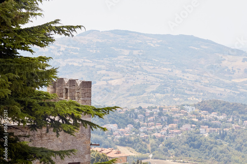 San marino, San Marino - July 10, 2017: tower of the fortress. photo