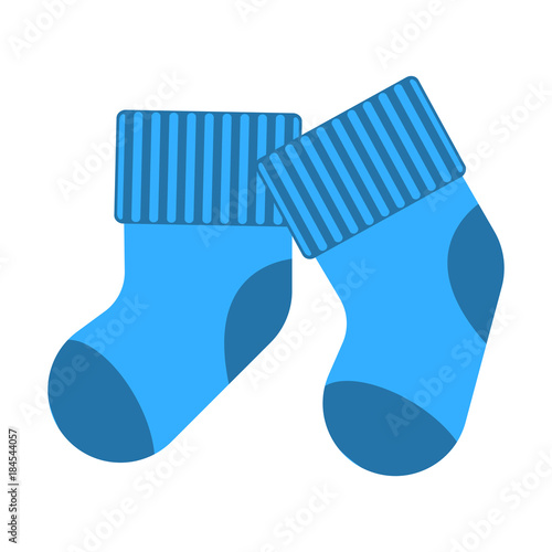 baby boy sock vector
