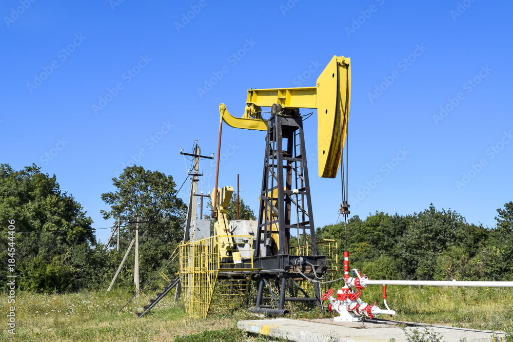 Pumping unit as the oil pump installed on a well Pumping unit as the oil pump installed on a well