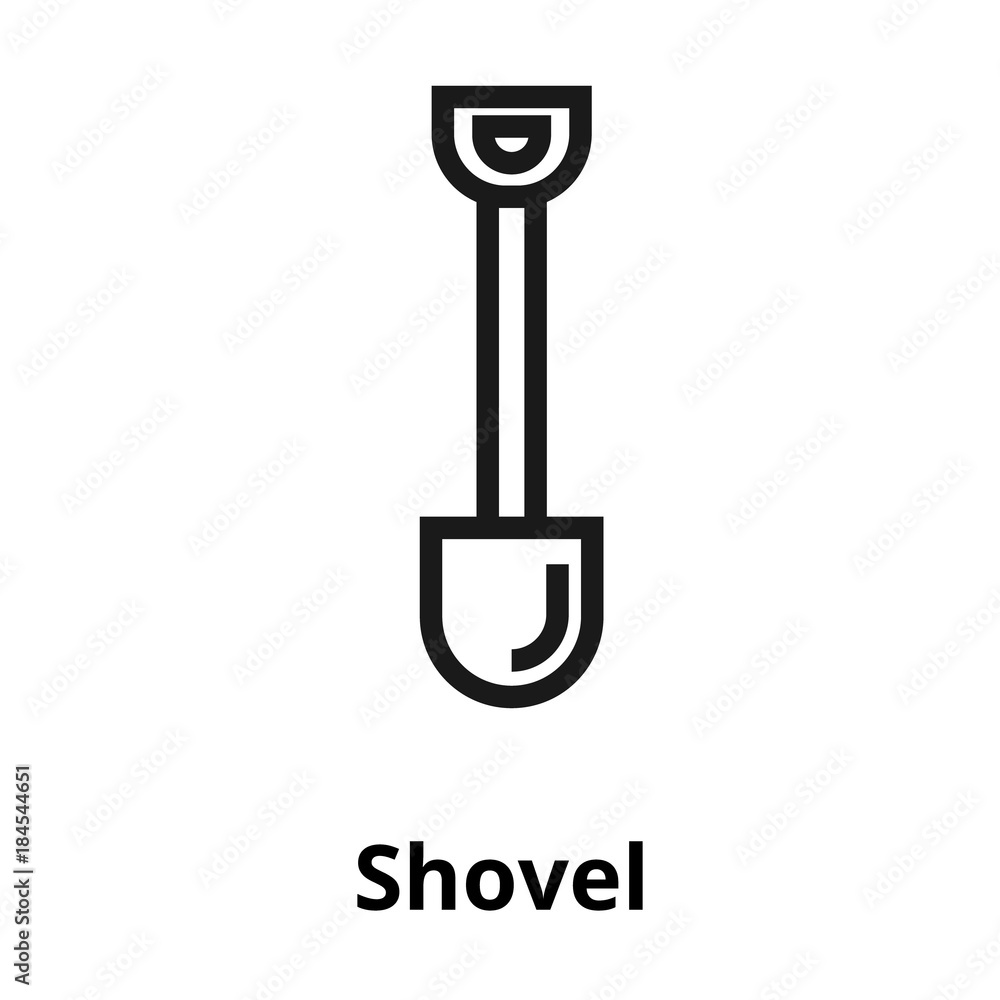 Shovel line icon Shovel line icon