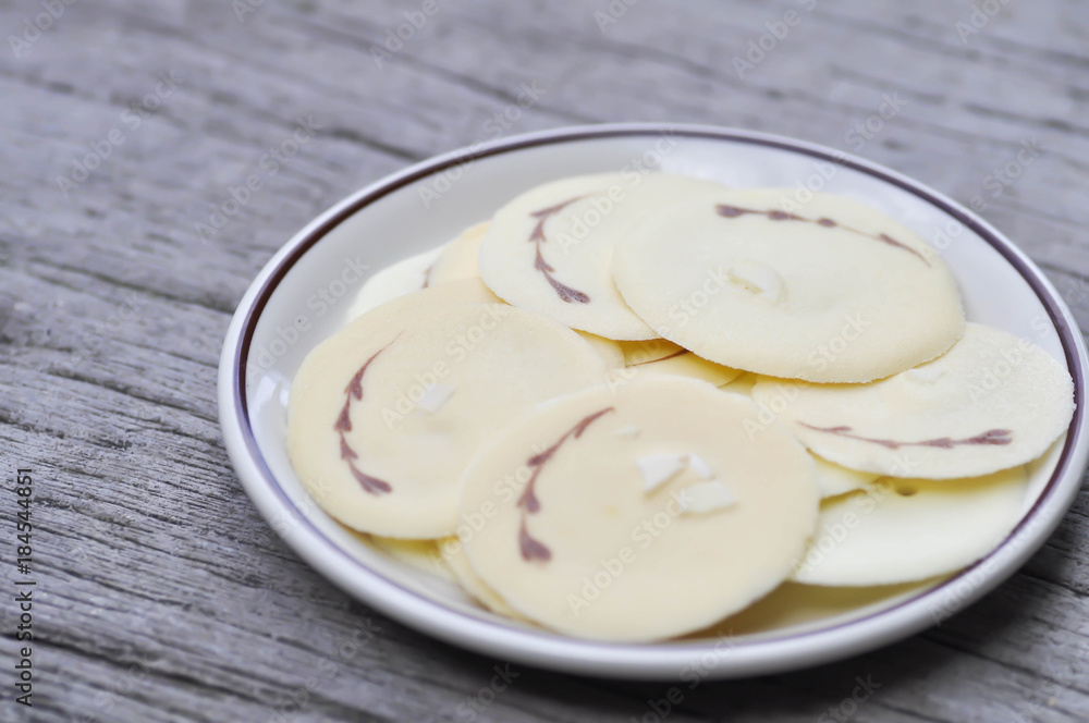 almond tulies or French dessert almond tulies or French dessert