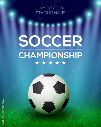 Soccer Championship Poster Design