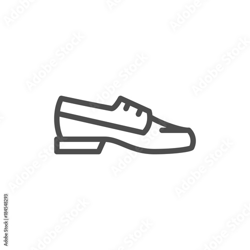 Boat shoe line icon