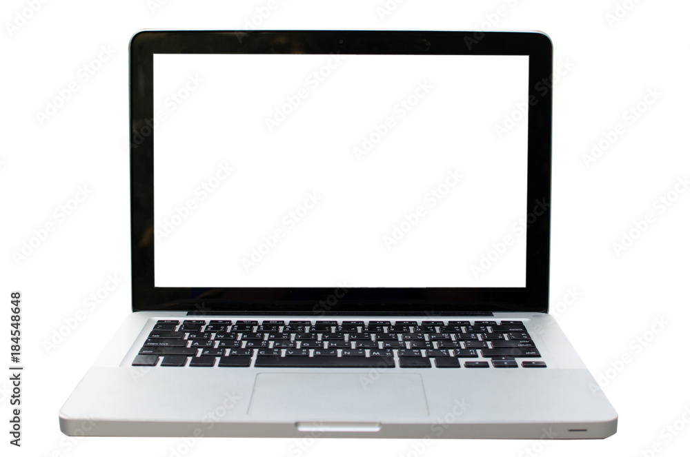 Laptop computer White background Laptop computer White background