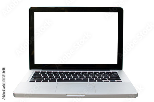 Laptop computer White background