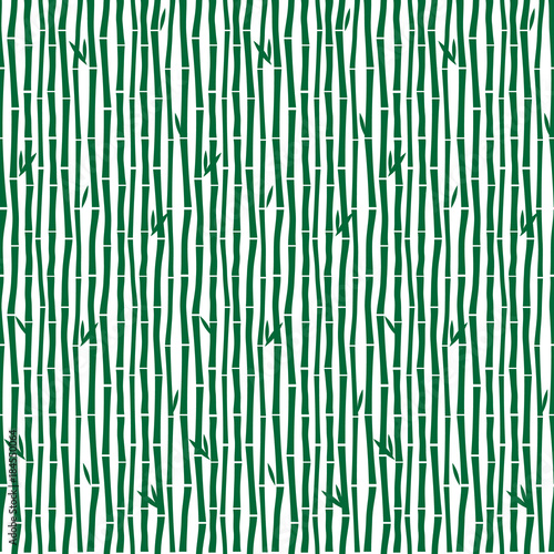 Green Stems and leaves bamboo seamless pattern vector background design