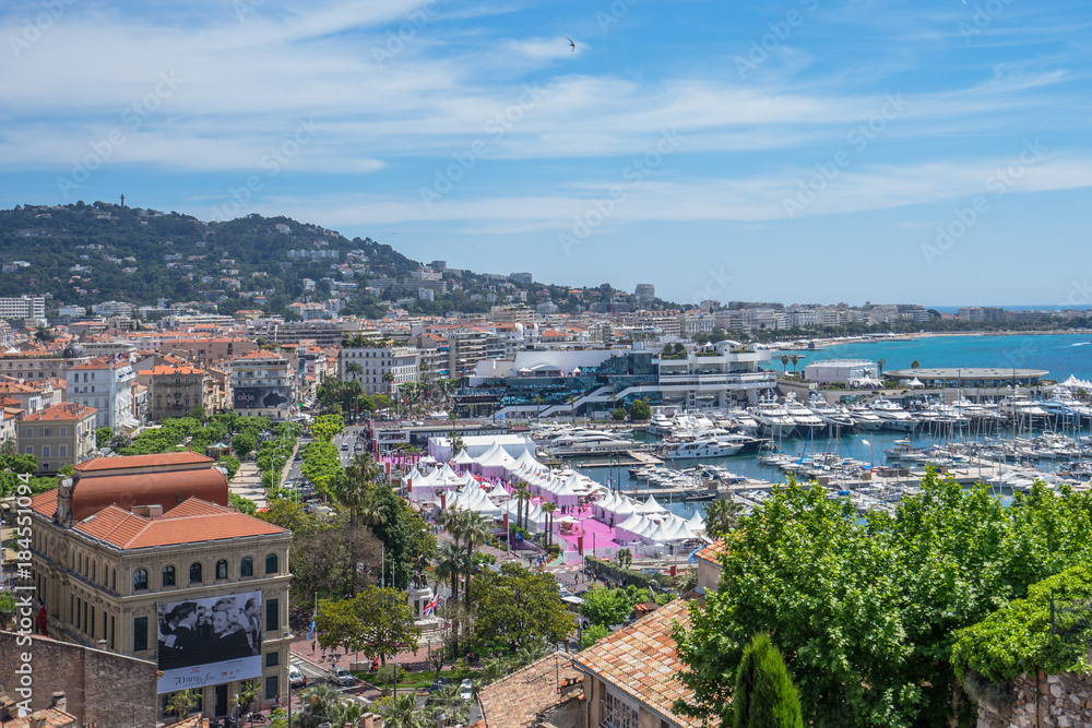 Old city and harbor in Cannes, French Riviera, France,cannes filmfestival