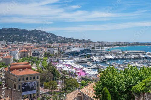 Old city and harbor in Cannes, French Riviera, France,cannes filmfestival © aa