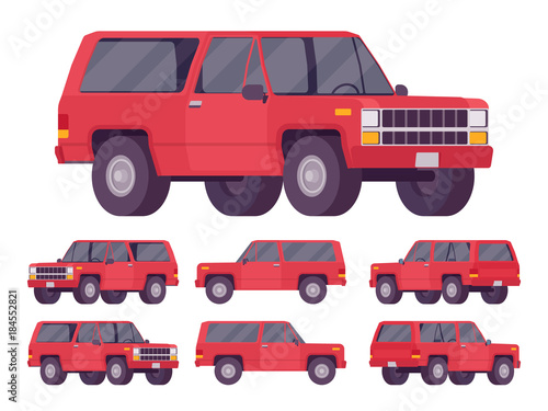 Red offroad set