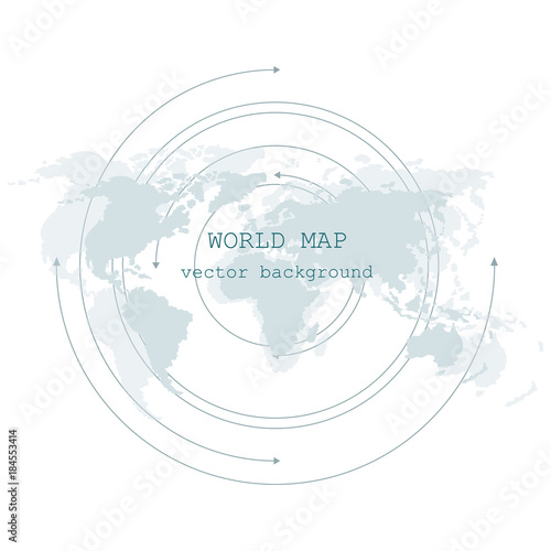 World Map. Vector Illustration.