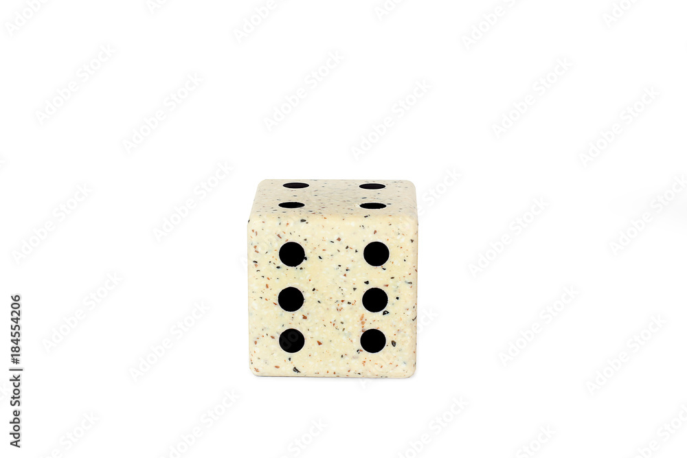Game cube against white background. Figures. Cube of stone Game cube against white background. Figures. Cube of stone