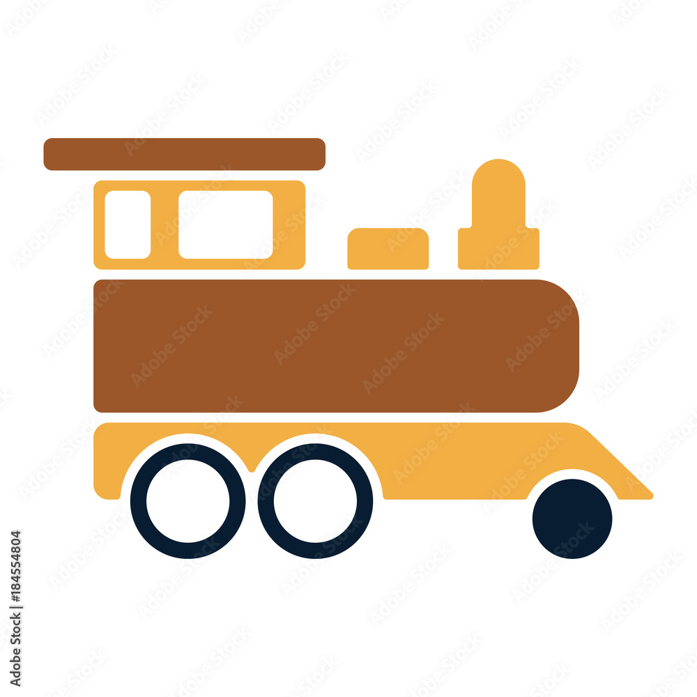 Naklejka premium Spielzeug Icon - Eisenbahn 