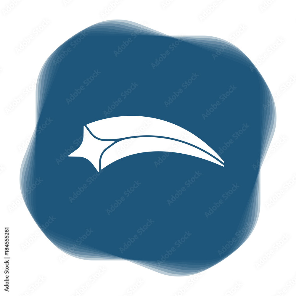 Icon blau - Sternschnuppe Icon blau - Sternschnuppe