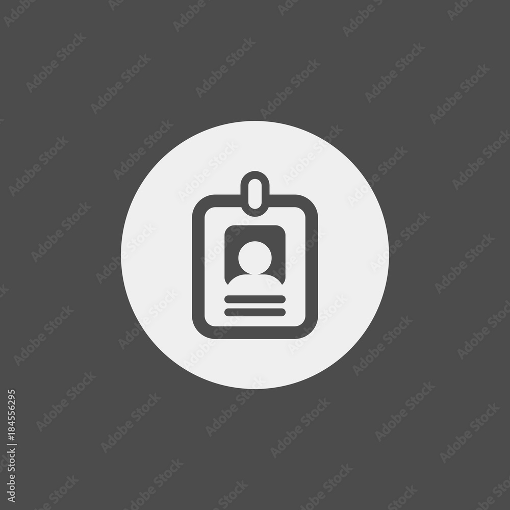 Badge flat vector icon Badge flat vector icon