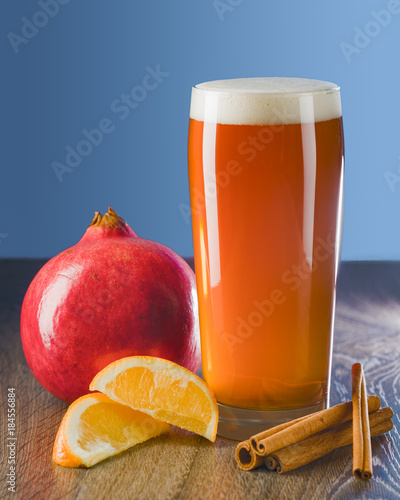 Winter Shandy With Fruit