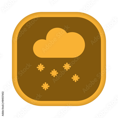 App Icon gelb - Schneefall