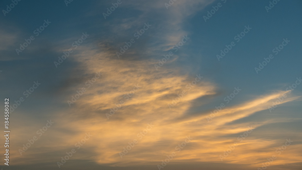 Abstract Colorful sky at sunset time  background.