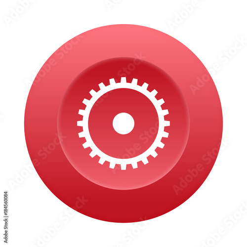 Runder 3D Button - Zahnrad - Bearbeiten
