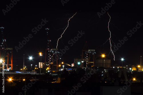 rayos en el rio de la plata photo