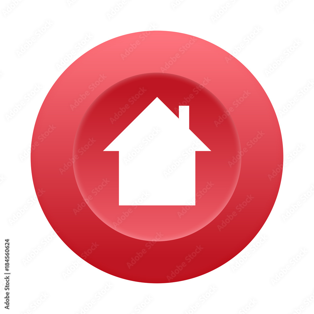 Runder 3D Button - Unterkunft Runder 3D Button - Unterkunft