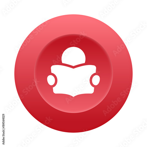 Runder 3D Button - Leser