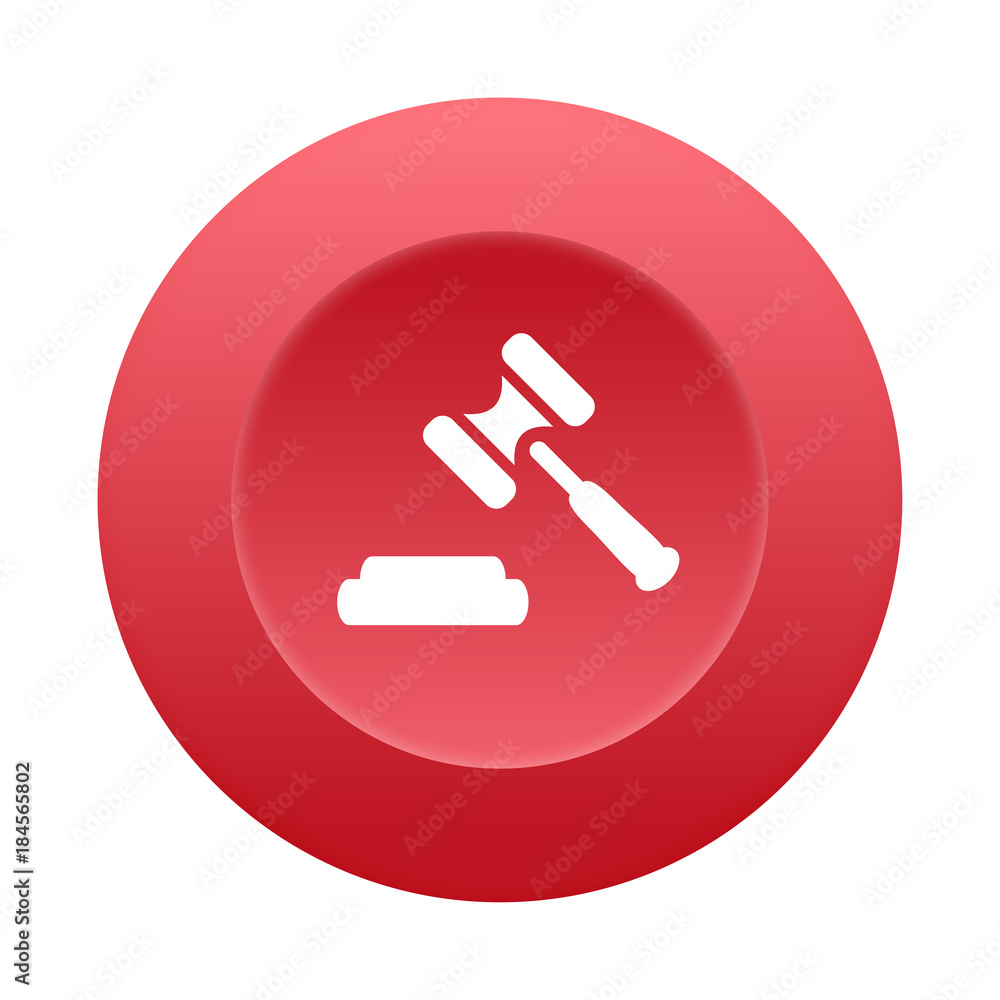 Runder 3D Button - Richterhammer