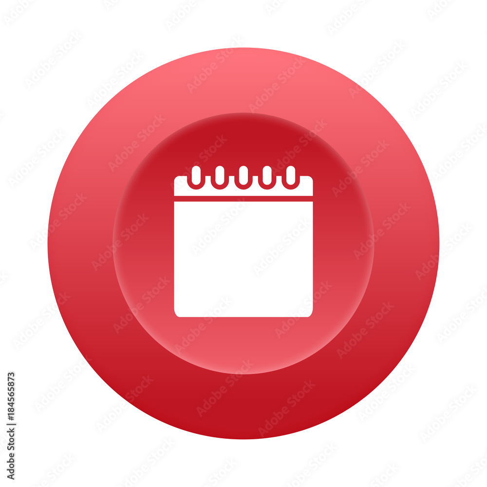 Runder 3D Button - Notizheft Runder 3D Button - Notizheft