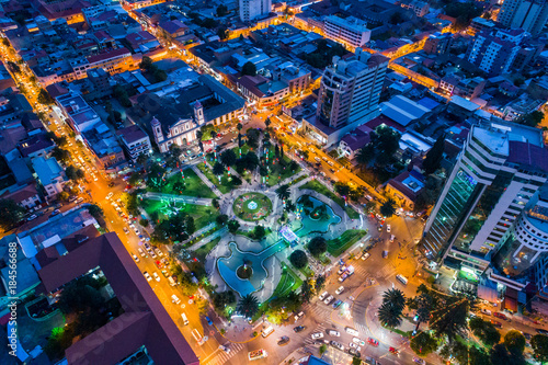Plaza de Colon in Cochabamba of Bolivia