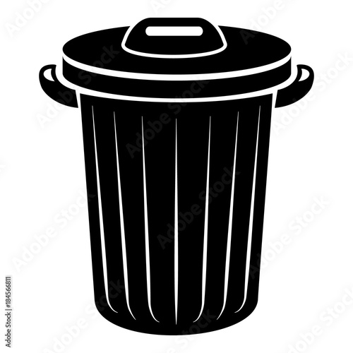 Bucket icon, simple style