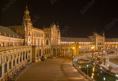 Seville - Plaza de Espana square designed by Ani­bal Gonzalez (