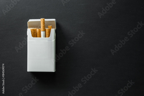 Cigarette on a dark background.