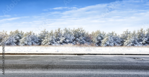 Wallpaper Mural Winter road background  Torontodigital.ca