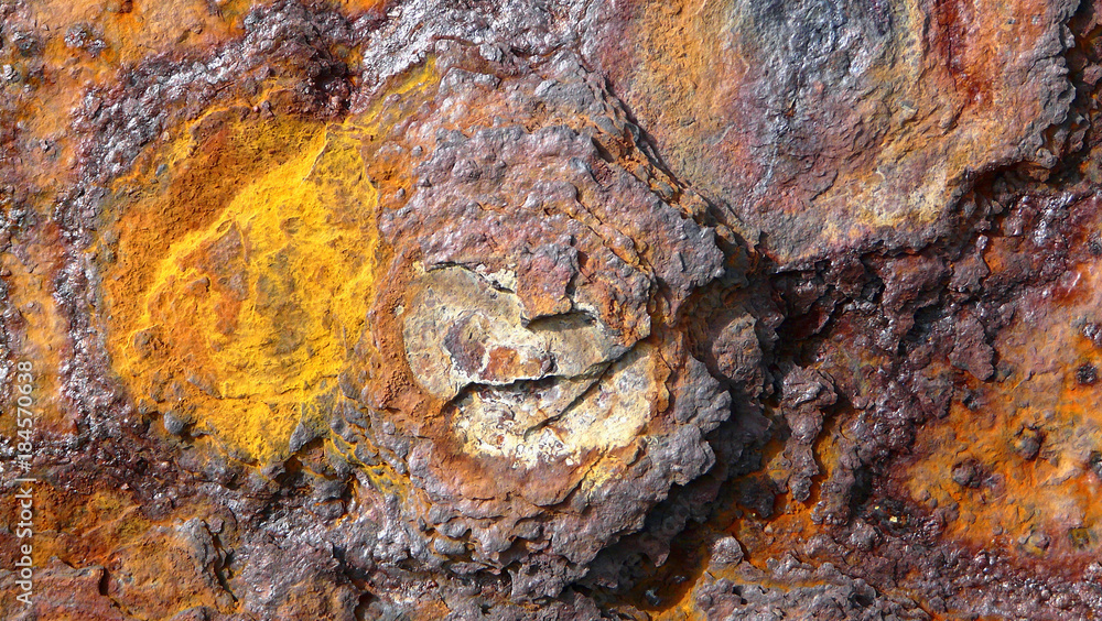 Structures of rusty iron