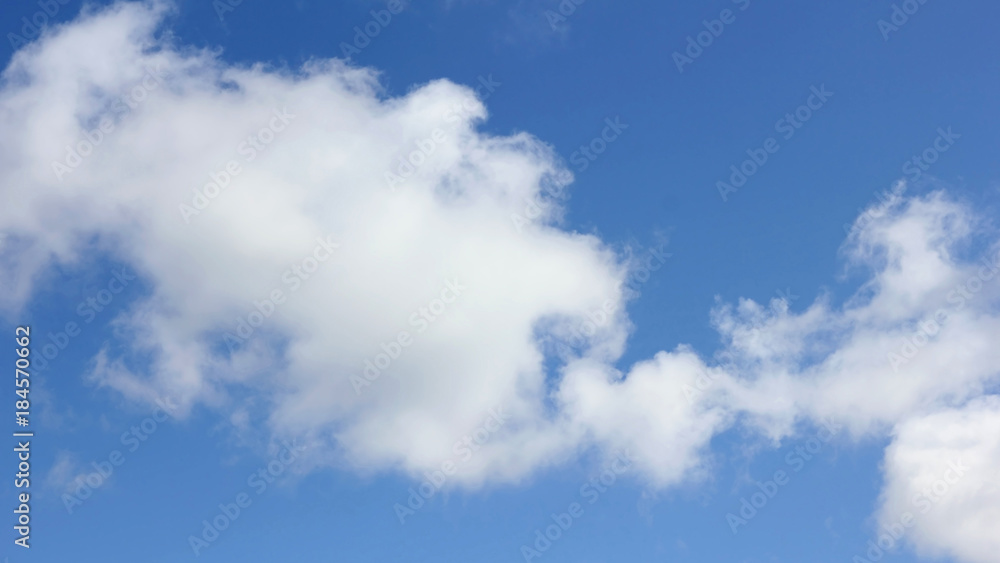 Clouds at blue sky